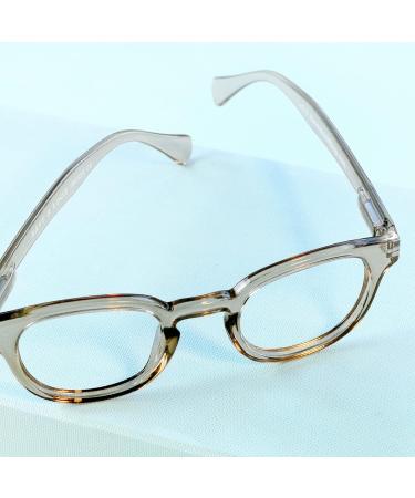High-Quality Sustainable Reading Glasses +2.5 - Olive Round - Flexible Design for Men & Women - Danish Eco-Friendly Choice - Buy Online on GoSupps.com
