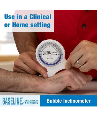 Baseline Bubble Inclinometer - Professional Range of Motion Test for Physical Therapy with Carrying Case - Buy Online on GoSupps.com
