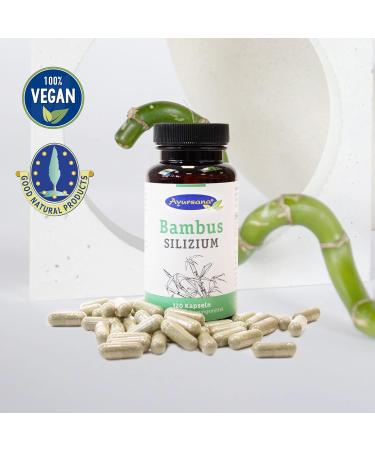 Buy Bamboo Silicon Capsules - 120 Count | Strengthen Skin Hair & Nails with 105mg Silica per Dose | International Shipping Available - Buy Online on GoSupps.com