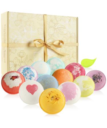 Robin Goods 12 -part bathing ball set - aromatherapy for the holidays - bombs - gift set for Mother's Day Valentine's Day and birthday (12 pieces - bathing balls) - Buy Online on GoSupps.com