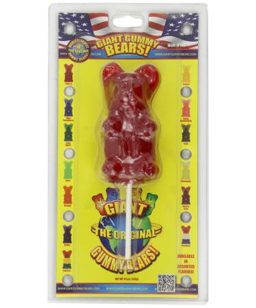 Giant Gummy Bear On A Stick Cherry 8.5 oz.
