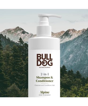 Bulldog Men's Skincare 2-in-1 Shampoo & Conditioner - Alpine Scent 12oz | International Shipping - Buy Online on GoSupps.com