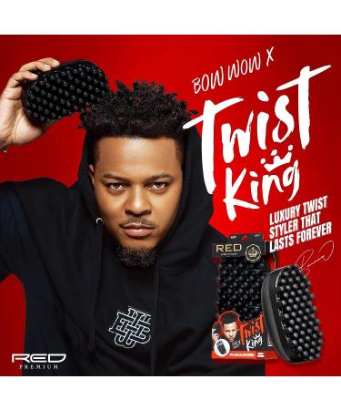 Red by Kiss Bow Wow X Twist King Luxury Twist Styler Set with Washable Durable Brush - Ideal for Afro Curls & Styling Pik Twist Hair - Buy Online on GoSupps.com