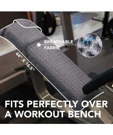 Fitness Gym Towels (2 Pack) for Workout & Sports - Soft, Lightweight & Quick-Drying - Odor-Free - by Desired Body White - Buy Online on GoSupps.com