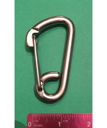 2 Pieces Stainless Steel 316 Spring Hook Carabiner 5/16" (8mm) Marine Grade Safety Clip - Buy Online on GoSupps.com