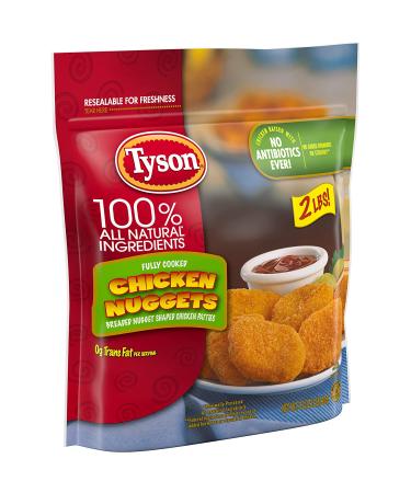 Tyson Fully Cooked Chicken Nuggets - 2 lb | Frozen Nuggets - Buy Online on GoSupps.com