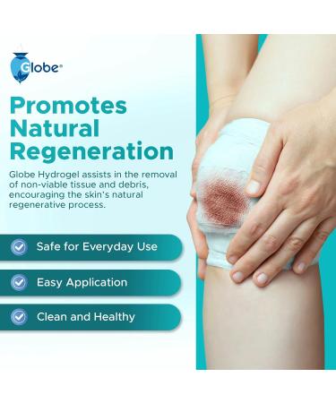 Globe (3 oz Tube Hydrogel First Aid Wound Dressing Antiseptic Gel for Minor Cuts Wounds Scrapes Rashes Sunburns & Skin Irritations Soothing & Moisturizing Solution Rapid & Active Protection. 3 Ounce - Buy Online on GoSupps.com