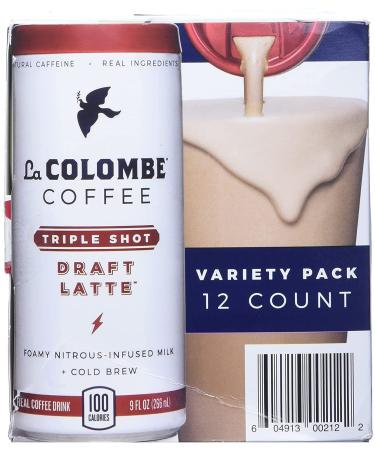La Colombe Draft Latte Variety Pack 9 oz Can (Mocha/Triple Shot/Vanilla) - 12 Pack - Buy Online on GoSupps.com