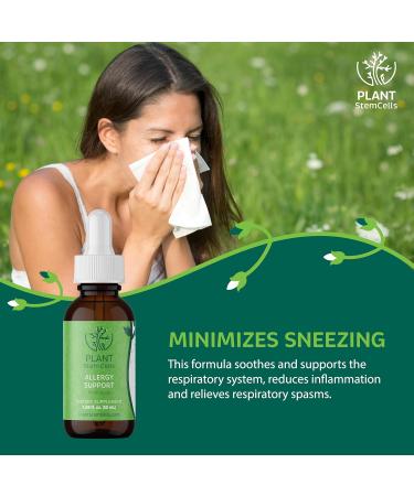 Plant Stem Cells Gemmotherapy Embryonic Allergy Support for Men & Women | Beech Black Currant Birch Hornbeam Eyebright Propolis & Quince | Immune Boost Respiratory Relief Throat Soothing - Buy Online on GoSupps.com