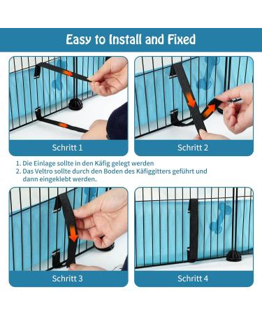 Mfsdai Waterproof Oxford Fabric Habitat for Guinea Pig - Washable XL Cage Liner & Hamster Pipi Pads (Blue) - Perfect Pet Bedding for Rabbits & Guinea Pigs - Buy Online on GoSupps.com