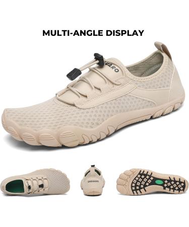 SAGUARO Unisex Adult Bathing Shoes - Breathable Thick Sole (Size 36-46 40 EU Khaki) | Perfect for Beach & Pool | International Shipping - Buy Online on GoSupps.com