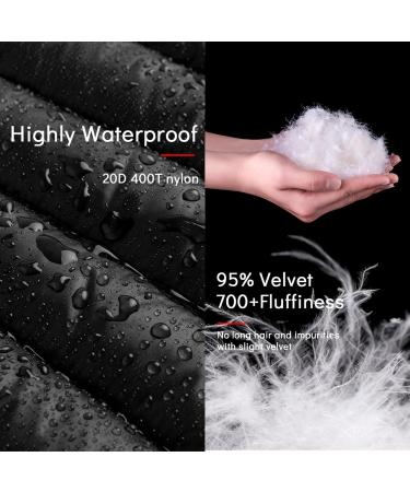 Tip Winter Down Pants | Warm Thick Windproof Skiing Thermal Trousers - Unisex Black Double-Sided Zipper - Buy Online on GoSupps.com