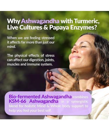 Organic Ashwagandha KSM-66 Liquid with Turmeric Probiotics & Enzymes - Mood & Gut Support - Berry Passion Flavor - Buy Online on GoSupps.com