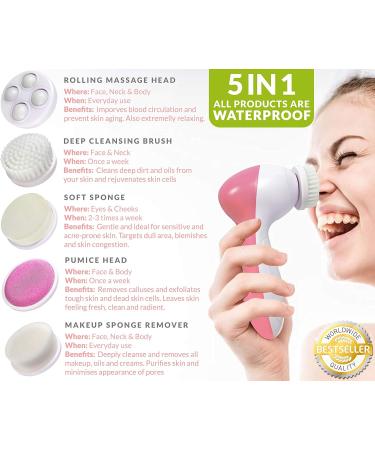 Facial Cleansing Brush | UK Company Face Brush Skincare for Women | Great Gifts for Her - Buy Online on GoSupps.com