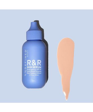 Buy Undefined Beauty R&R Sun Serum SPF 50 - Tinted Mineral Sunscreen with Niacinamide Water Resistant Blue Light Protection - Light Tint (1.7oz) | International Shipping Available - Buy Online on GoSupps.com