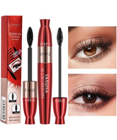 2 Fiber Lash Mascara Lengthening Tubing Mascara for Bold Volume with Dry Fiber Formula Waterproof Black Fiber Mascara for Sensitive 2 Pcs Mascara - Buy Online on GoSupps.com
