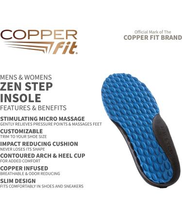 Copper Fit Men's Zen Step Comfort Insole | Size 8-14 - Buy Online on GoSupps.com