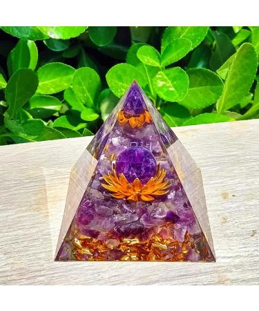 Crystal Energy Tower - Nature Reiki Chakra Orgone Pyramid for Courage and Stress Relief - Buy Online on GoSupps.com