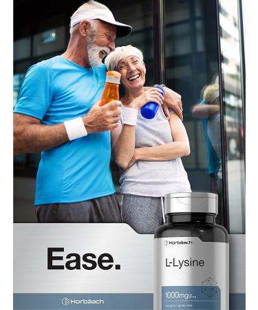 L-Lysine 1000mg 100 Caplets | Vegetarian Non-GMO Gluten Free | Horbaach - Buy Online on GoSupps.com