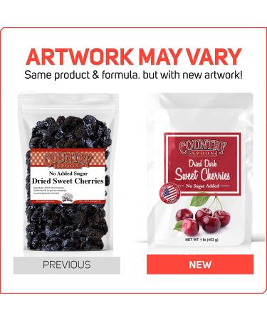 Country Spoon No Sugar Added Dried Sweet Cherries - 1 lb. (Pack of 1) - Buy Online on GoSupps.com