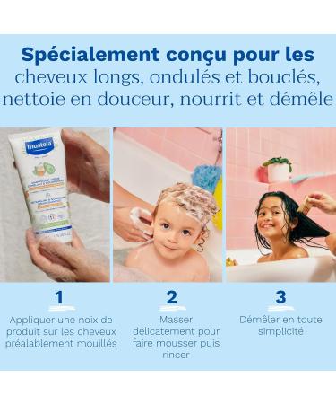 Mustela - Shampoing Cr me - Shampooing D m lant Cheveux Enfant & Nourrissant - Soin Cheveux Boucl s Longs Ondul s - Beurre de Karit Bio et Huile d'Avocat - Gamme Shampoing B b Haute Tol rance - Buy Online on GoSupps.com