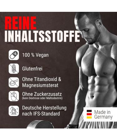 Powerstar Caffein Caps - 100 Vegan Capsules | 250mg Pure Caffeine | High Dose for Fitness Endurance & Focus | Sugar-Free | German Quality - Buy Online on GoSupps.com
