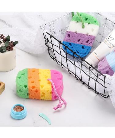 3-Piece Exfoliating Bath Sponge Set for Soft Shower Loofah Body Scrubber - Buy Online on GoSupps.com