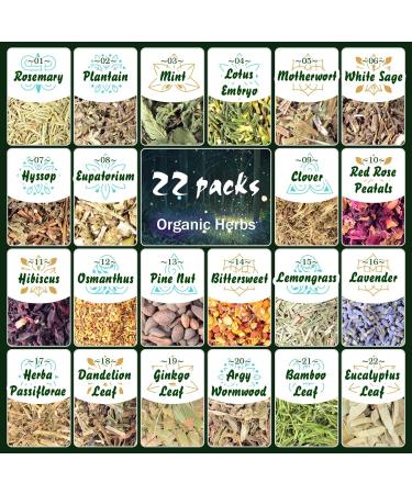 Dried Herbs Witchcraft Supplies  22 Natural Witch Herbs for Spells with Magical Uses  Wiccan Supplies and Tools  Beginner Witchcraft Kit Magic Herbs kit Witch Stuff for Pagan  Wiccan Rituals  Voodoo 22 Packs - Buy Online on GoSupps.com