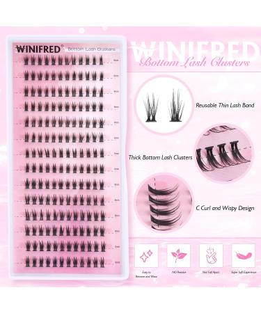 Winifred Bottom Lash Clusters - Thick Volume Lower Lash Extensions (168pcs) | DIY Individual Lashes for Stunning Eye Looks - Buy Online on GoSupps.com