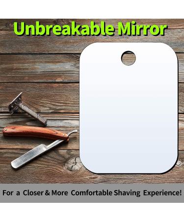 NC Unbreakable Fogless Shower Mirror for Shaving - 2 Pack (Medium 4x6) - Shatterproof, Fog Proof, Portable Bathroom Mirror - Buy Online on GoSupps.com
