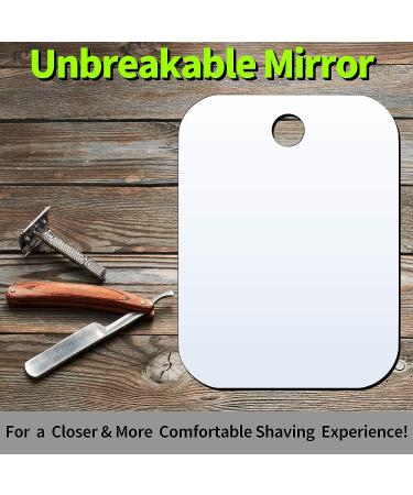 NC Fogless Unbreakable Shower Mirror | Shatterproof Fog Proof Shave | Medium 2PCS 6x8 | Portable for Travel, Makeup, Camping | Wall Hanging Bathroom Mirror - Buy Online on GoSupps.com