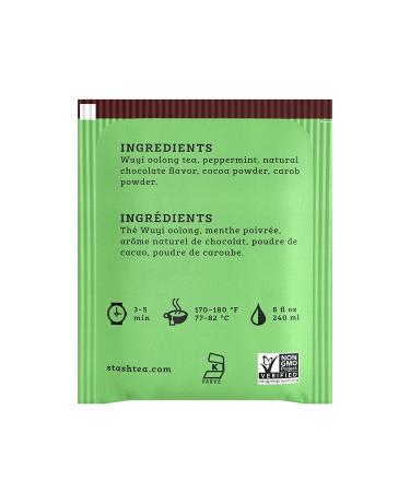 Stash Tea Chocolate Mint Oolong Tea 100 Tea Bags - 100 Count Box, Chocolate Mint Flavor - Buy Online on GoSupps.com