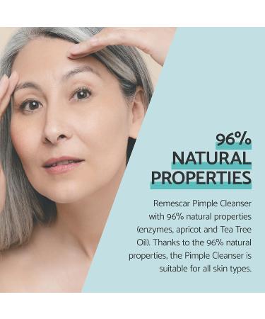 Remescar Pimple Cleanser 75ml - Deeply Purifies The Skin - Helps to Prevent and Reduce Pimples and Spots - Enzymatic Exfoliating Pimple Face Wash with Tea Tree Oil - Buy Online on GoSupps.com