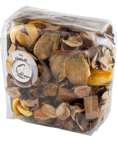 Ikea JAMLIK Vanilla Scented Potpourri Sweet Vanilla Warm Milk & Coconut Dried Aromatic Plant Parts - Set of 6 x 90g Bags - Buy Online on GoSupps.com