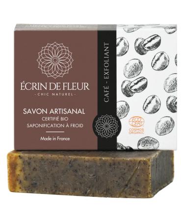 crin de Fleur - Organic coffee soap - made with freshly brewed coffee for impure skin 1x90g Aloe Vera 90 g (1 pack)