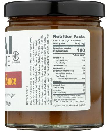 THAI HOME Satay Peanut Sauce 6.5 OZ - Authentic Thai Flavors for Delicious Meals - Buy Online on GoSupps.com