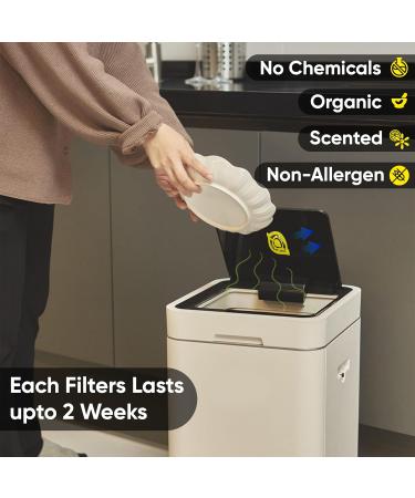 4x Garbage Can Freshener Odor Removers for Small Rooms Self-Adhesive Lemon & Apple Fragrance | Diaper Pail & Odor Control - Buy Online on GoSupps.com