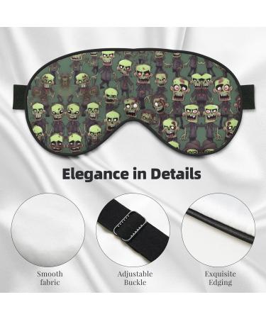 Many Zombies Print Unisex Sleep Mask - Double-Sided Eye Mask for Sound Sleep & Skin Care | International Shipping Available - Buy Online on GoSupps.com