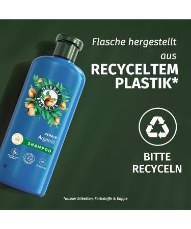 Herbal Essences Repair Shampoo with Argan Oil 350ml | Vegan Silicone-Free Natural Ingredients for Smoother Shiny Hair - Buy Online on GoSupps.com