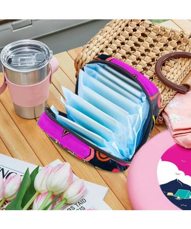 Buy Abstract Floral Decorative Storage Bag for Menstrual Pads & Cups Perfect for Teens | International Shipping Available - Buy Online on GoSupps.com