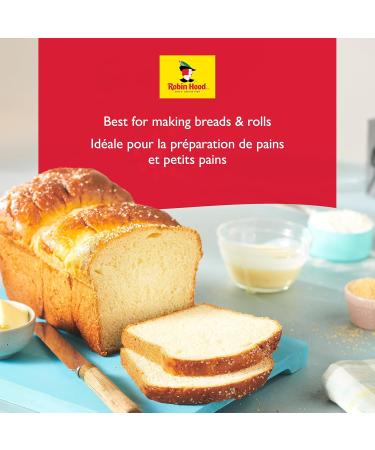 Robin Hood Best For Bread Homestyle White Flour 2.5kg Made with 100% Canadian Wheat 2.5 kg (Pack of 1) BEST FOR BREAD WHITE - Buy Online on GoSupps.com