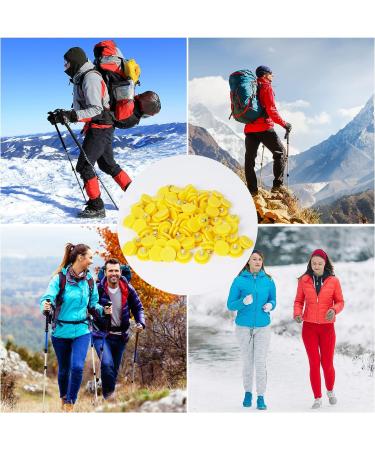 ZZXLLRO 80Pcs Anti-Slip Steel Ice Cleats Replacement Studs - Yellow Micro Spikes for Men Hiking Winter Outdoor - Buy Online on GoSupps.com