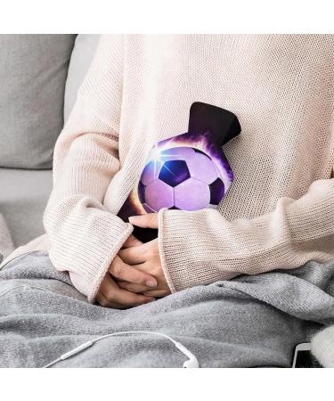 Football Hot Water Bottle with Plush Cover - Hand Warmer for Adults & Kids | 26.5x15.3cm - International Shipping Available - Buy Online on GoSupps.com