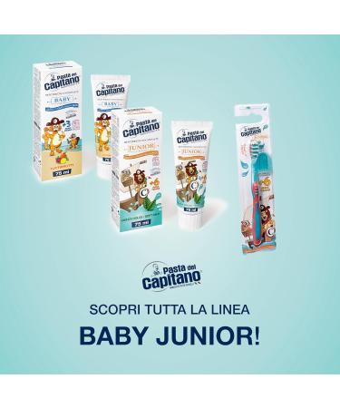 Pasta del Capitano Mint Sweet Baby Mouthwash - Alcohol-Free 100% Made in Italy 400ml - Kids Oral Care Cavity Protection Ages 6+ - Buy Online on GoSupps.com