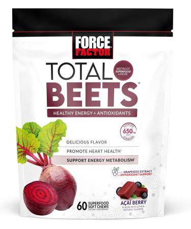 Force Factor Blood Pressure & Total Beets Chews Nitric Oxide Cardiovascular Support Grapeseed Antioxidants 120 Count & 60 Chews 120 Count (Pack of 1) Tablets + Total Beets Soft 60 Chews - Buy Online on GoSupps.com