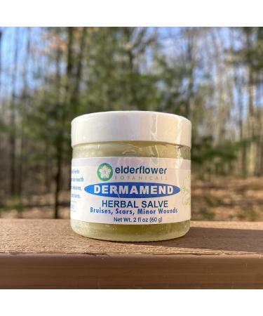 Elderflower Botanicals Dermamend Comfrey Herbal Ointment 2 fl oz for Eczema, Bruises, Scars & Skin Inflammation - Buy Online on GoSupps.com
