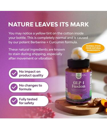 GLP-1 Berberine Supplement - One a Day Healthy Gut Berberine Complex with Panax Ginseng Turmeric Curcumin & Cayenne Pepper for Metabolic Balance - Gluten Free Vegan and Non-GMO - 30 Count 30 Count (Pack of 1) - Buy Online on GoSupps.com