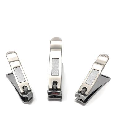 Purely-Northwest-Nail-Clipper-Set - 3 Piece Stainless Fingernail & Toenail Clipper Set for Manicure & Pedicure Surgical Stainless Steel Heavy Duty