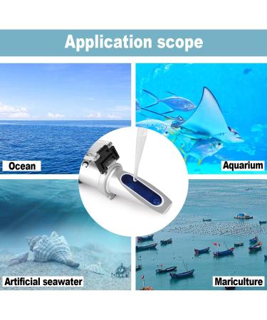 Marine Fish-Keeping Salinity Refractometer | Dual Scale Specific Gravity & Salinity Meter for Aquariums | 0-100ppt & 1.000-1.070 Range | Saltwater Tester with ATC Function - Buy Online on GoSupps.com