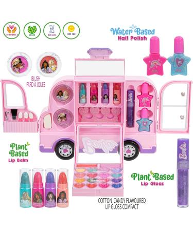Barbie Car Makeup Kit for Girls - Washable Toy Makeup Set & Gift for Ages 6-12 | Pretend Play Fun - Buy Online on GoSupps.com